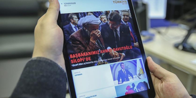 AK Parti'nin 'Trkiye Blteni' dijital ortamda