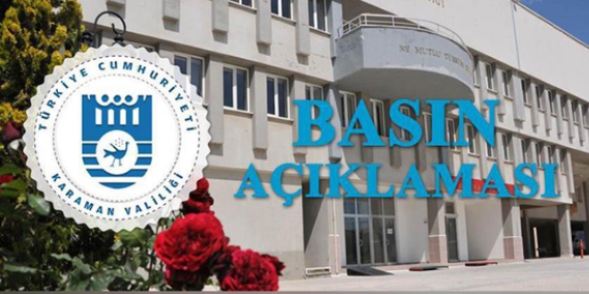 'Karaman Valisi resme uyardı' iddiası yalanlandı