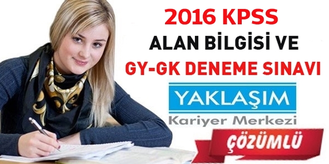 2016 KPSS deneme sınavı