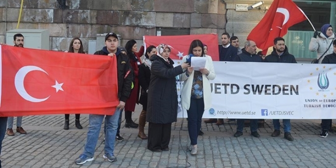 Avrupa'da 'ter�re kar�� tek ses' eylemi