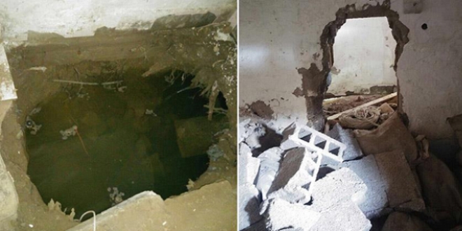 Terör örgütü PKK, binaları tünellerle birbirine bağlamış