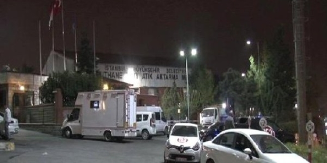 Şişli'de katı atık merkezinde ses bombası patladı