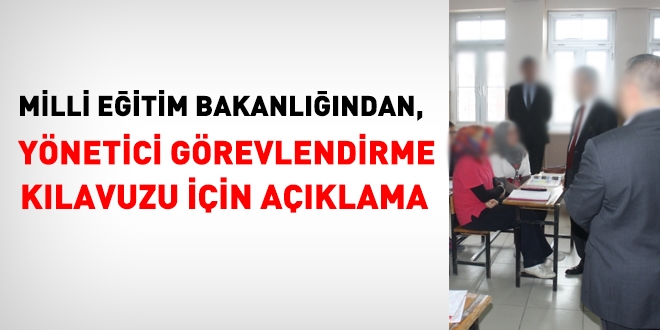 MEB'den yönetici görevlendirme açıklaması