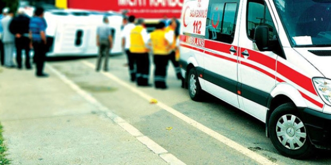 Aydn'da trafik kazas: 14 yaral