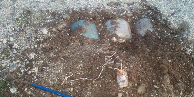Hatay'da yola tuzaklanm�� patlay�c� imha edildi