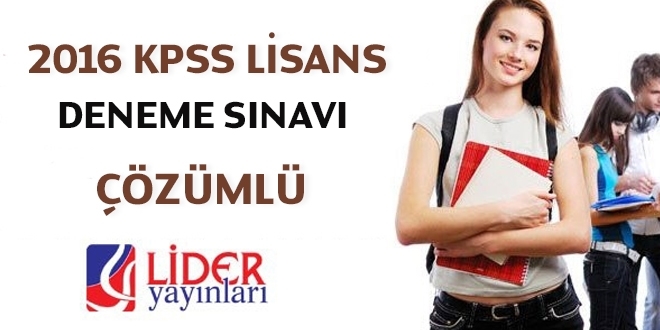 2016 KPSS deneme sınavı