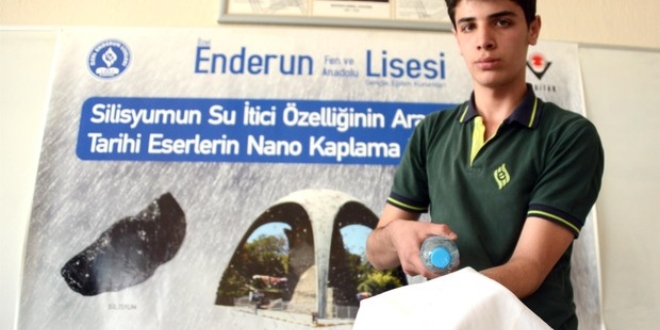 Lise öğrencisinden tarihi eserleri koruyan proje