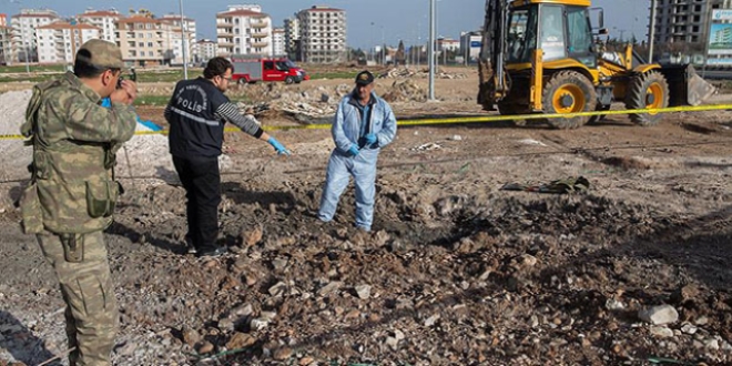 Kilis'e bu yıl 34 roket ve havan mermisi düştü