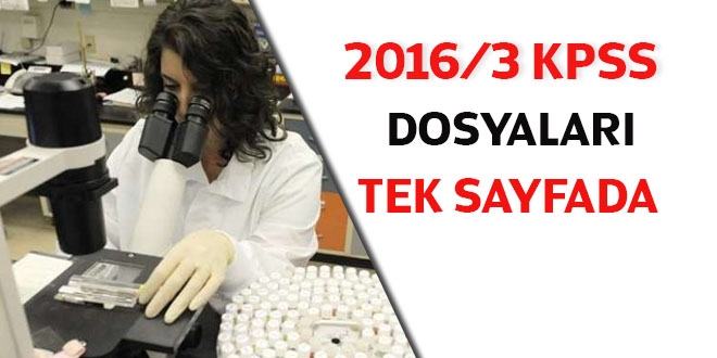 2016/3 KPSS dosyaları tek sayfada
