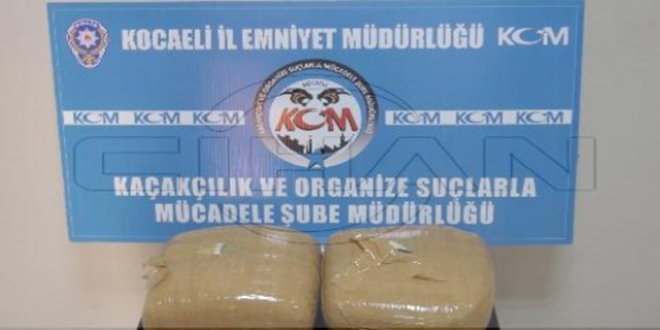 Kocaeli'de 52 kilo 500 gram eroin ele geçirildi