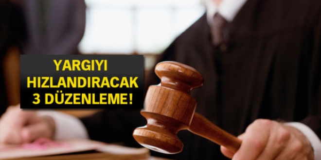 Yargıyı hızlandırma paketi Meclis'e geliyor