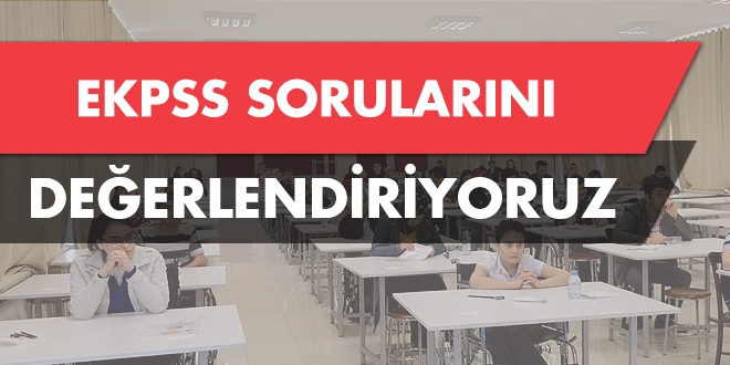 EKPSS sorularını forumda değerlendiriyoruz