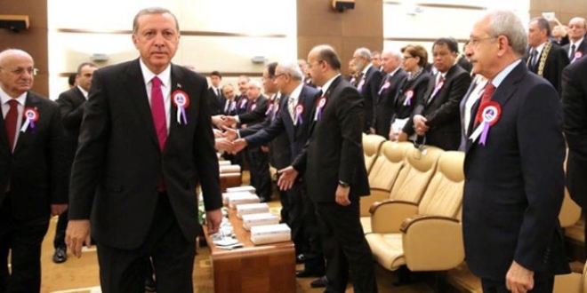 Erdoğan ve Kılıçdaroğlu tokalaşmadı
