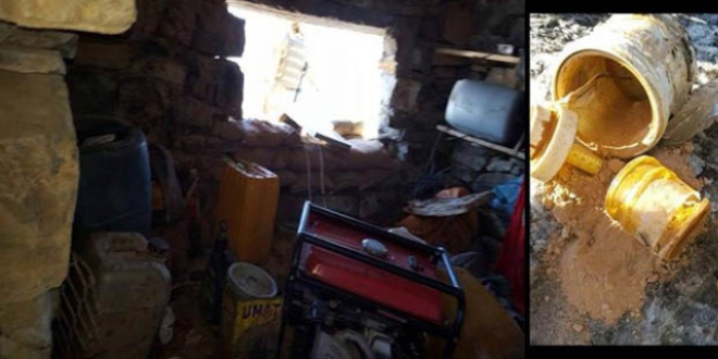 PKK'l� ter�ristlerin 'may�n �retim yeri' tespit edilerek imha edildi