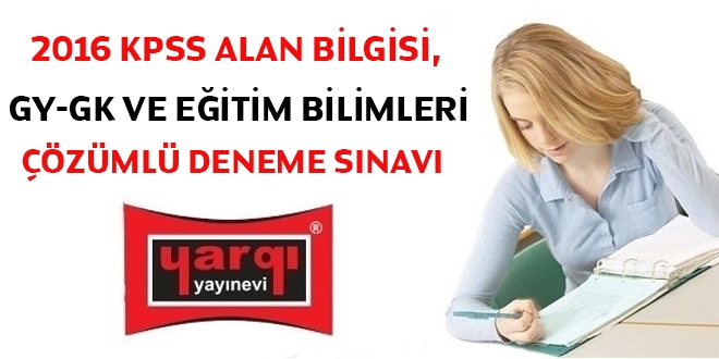 2016 KPSS deneme sınavı