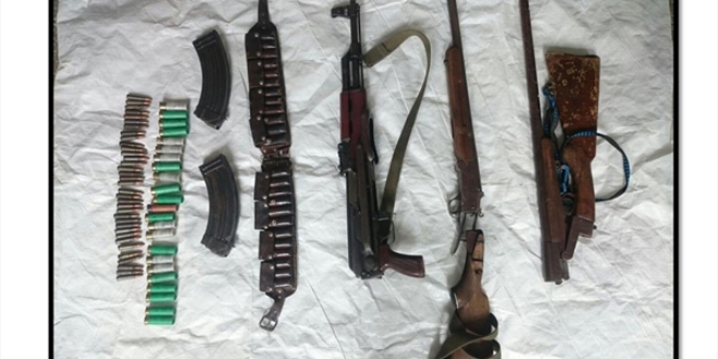 Bitlis'te PKK'ya ait mühimmat ele geçirildi