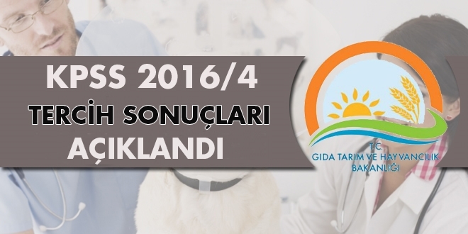 KPSS 2016/4 tercih sonuçları açıklandı