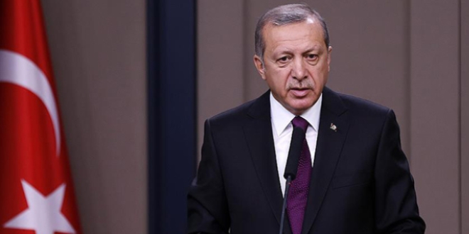 Cumhurba�kan� Erdo�an'dan �ehit ailelerine taziye telgraf�