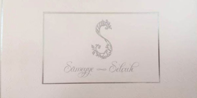 S�meyye Erdo�an'�n nikah davetiyesi davetlilere g�nderiliyor