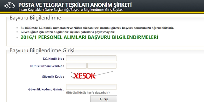 PTT, mülakata kalan adayları açıkladı