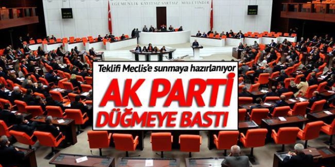 Partili cumhurbaşkanı için düğmeye basıldı