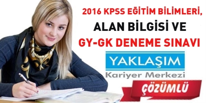 2016 KPSS deneme sınavı