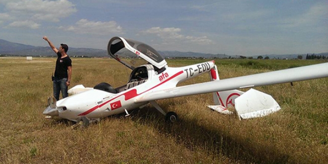 U�u� okuluna ba�l� tek motorlu e�itim u�a�� d��t�