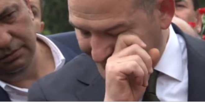 Bakan Soylu, gözyaşlarına hakim olamadı
