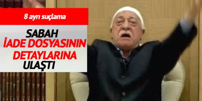 Gülen için 620 tanıklı iade dosyası