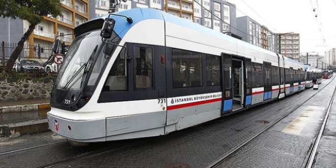 Tramvay hattında elektrik arızası