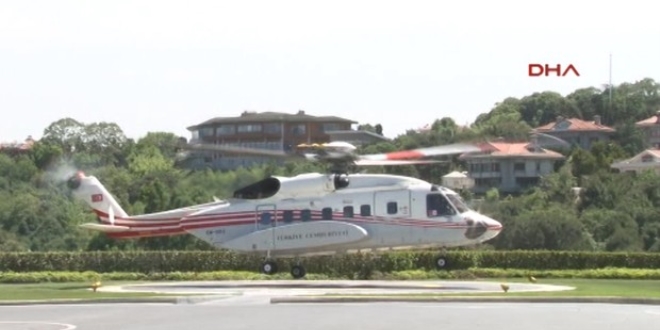 Erdoğan düğüne helikopterle geldi