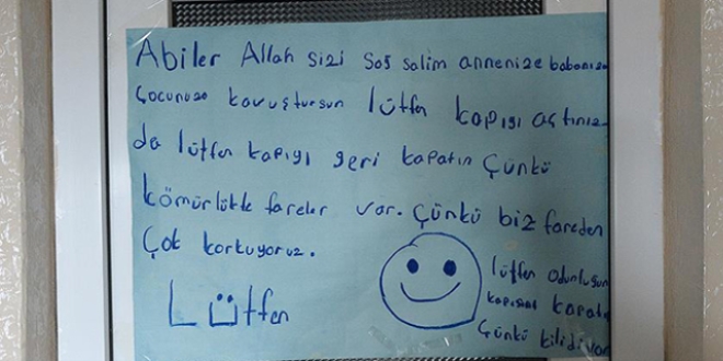 Güvenlik güçlerini 'gülümseten' notlar