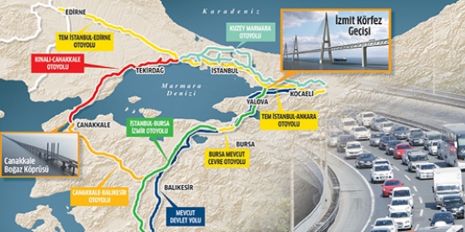 Marmara Otoyol Ringi hayata geecek