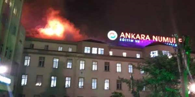 Ankara Numune Hastanesinde yangn