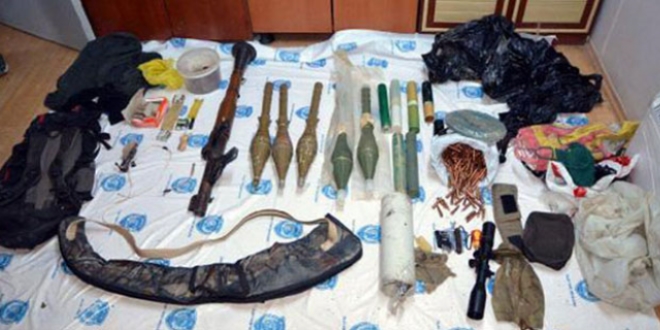 Van'da PKK'llara ait patlayc ve roketatar ele geirildi