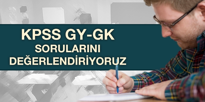 KPSS sorularını değerlendiriyoruz