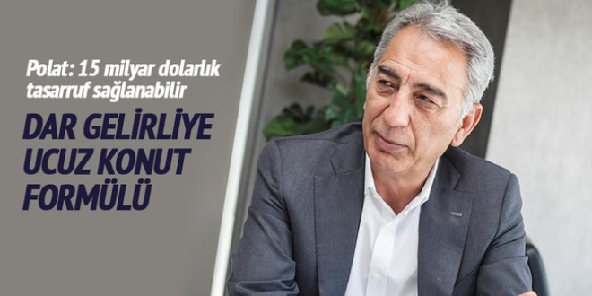 Dar gelirliye ucuz konut formülü