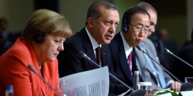 Erdoan; Ban, Merkel ve Rutte ile grt