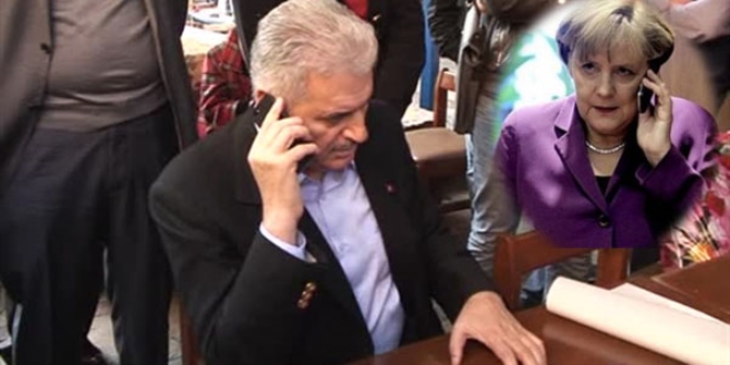 Merkel'den Başbakan Yıldırım'a tebrik telefonu