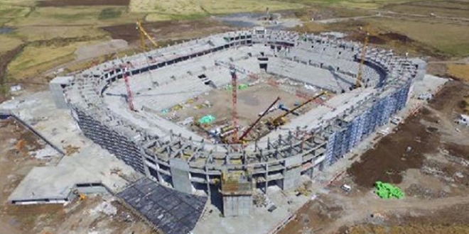 Diyarbakır'da yapılan stadyumun kaba inşaatı bitti