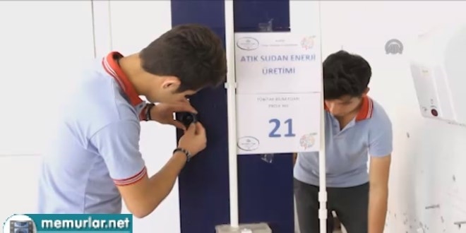Liseli öğrenciler atık sudan elektrik üretti