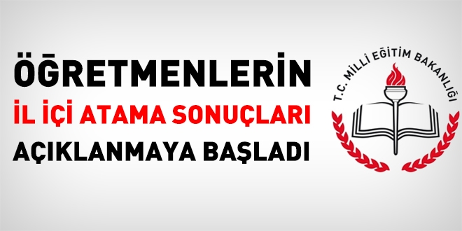 Öğretmenlerin, il içi atama sonuçları açıklanıyor