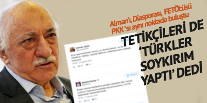 Gülen'in tetikçileri de 'Türkler soykırım yaptı' dedi