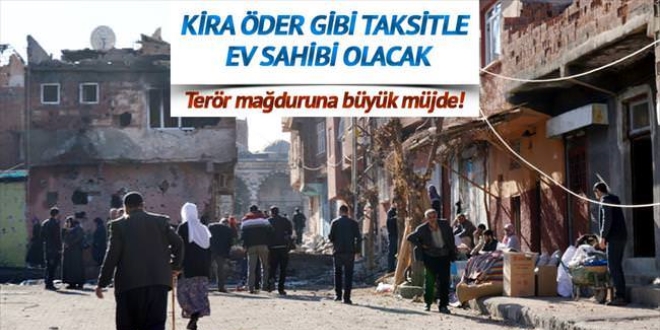 Sur'da kira öder gibi taksitle ev satılacak