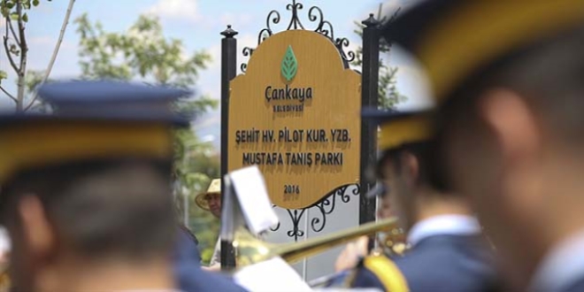 Şehit Pilot Yüzbaşı Tanış'ın adı parkta yaşayacak