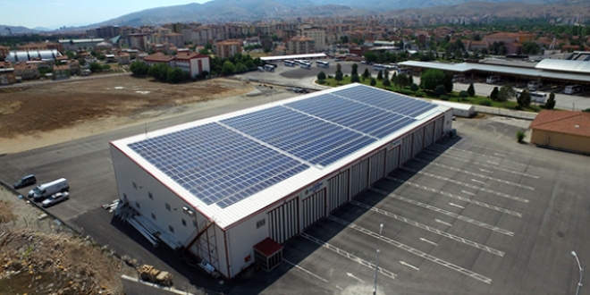 Malatya'da kurulan santral elektrik retimine balad