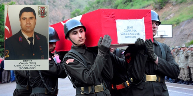 Şehit Uzman Çavuş Tok için resmi tören düzenlendi
