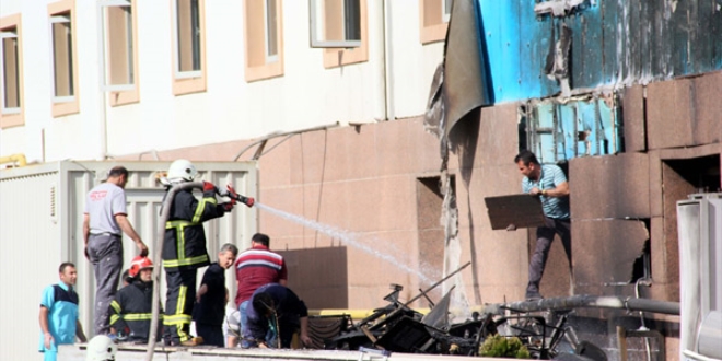 Şehitkamil Devlet Hastanesi'nde yangın çıktı