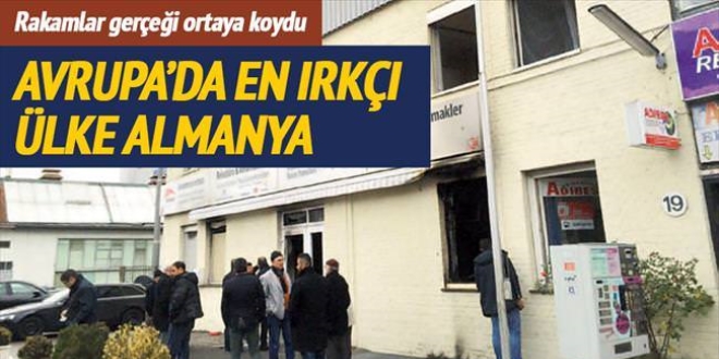 Avrupa'da en ırkçı Almanya