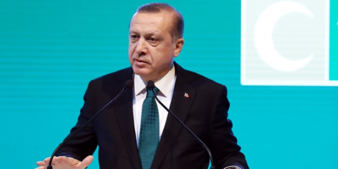 Cumhurba�kan� Erdo�an'dan �ehit ailelerine ba�sa�l��� telgraf�